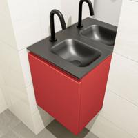 MONDIAZ OLAN 40cm toiletmeubel fire. LEX wastafel urban rechts 1 kraangat - thumbnail