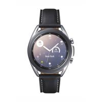 Samsung Galaxy Watch 3 Smartwatch Bluetooth, behuizing 41 mm staal, lederen band, valherkenning, sportbewaking, accu 247 mAh, IP68, zilver (Mystic Silver) [Italiaanse versie] - thumbnail