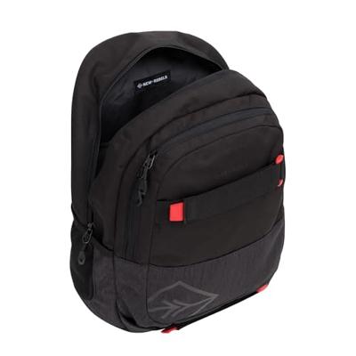 New Rebels - Otis - Stanford Rugtas 20L - Duotone - duurzaam waterafstotend polyester - 15.6" laptop - Zwart - thumbnail