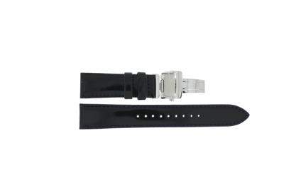 Horlogeband Seiko SRPB43J1 / 4R35-01T0 / L0HE011J0 Leder Zwart 20mm