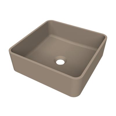 Arcqua Case Opbouw Waskom Vierkant 37x37 Mat Truffel Arcqua