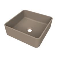 Arcqua Case Opbouw Waskom Vierkant 37x37 Mat Truffel Arcqua - thumbnail