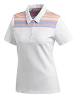adidas golfpolo Ultimate dames wit/oranje - thumbnail