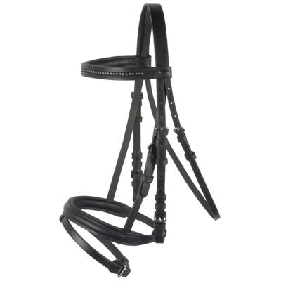 Star Diamond hoofdstel zwart maat:shetl Star Diamond hoofdstel zwart maat:shetl