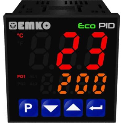 Emko ecoPID.4.5.2R.S.0 Temperatuurregelaar Pt100, J, K, R, S, T, L -199 tot +999 °C Relais 5 A, SSR (l x b x h) 90 x 48 x 48 mm Emko ecoPID.4.5.2R.S.0 Temperatuurregelaar Pt100, J, K, R, S, T, L -199 tot +999 °C Relais 5 A, SSR (l x b x h) 90 x 48 x 48 mm
