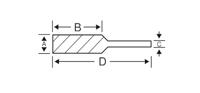 Bahco stiftfrees hardmetalen kegelvorm 3 mm | M0310M03 - thumbnail