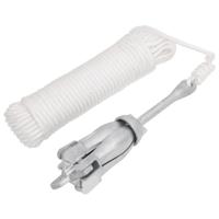 VidaXL Anker met touw inklapbaar 2,5 kg smeedijzer zilverkleurig - thumbnail