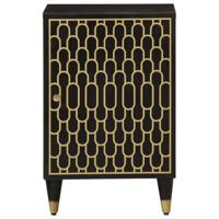 Badkamerkast 38x33x58 cm massief mangohout - thumbnail