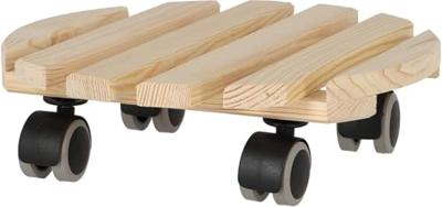 Esschert Design Plantentrolley Rond Indoor Naturel - thumbnail