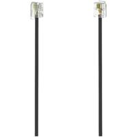 Hama Telefoon (analoog) Aansluitkabel [1x RJ11-stekker 6p4c - 1x RJ11-stekker 6p4c] 3 m Zwart - thumbnail