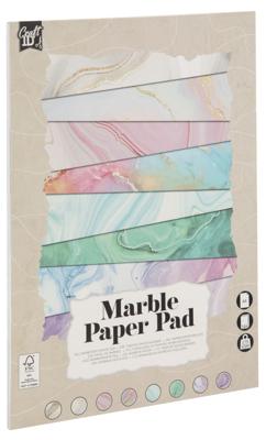 Hobbykarton craftid a4 175gr marmer 16 vel | 12 stuks