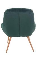 Artistiq Fauteuil 'Jurre' Velvet, kleur Groen - thumbnail