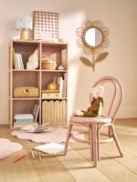 Kinderstoel van rotan POESIE, zithoogte 30 cm rozen - thumbnail