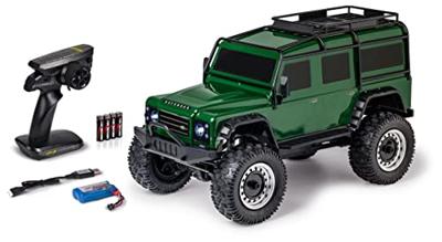 Carson RC Sport Land Rover Defender Groen Brushless 1:8 RC auto Elektro Terreinwagen 4WD RTR 2,4 GHz