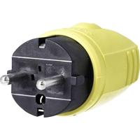 AS Schwabe 62403 Stekker met randaarde Rubber 230 V Geel IP44 - thumbnail