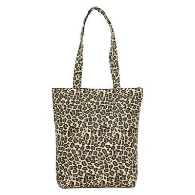 Leisure Fashion Leopard Print canvas schoudertas handtas (geel) Leisure Fashion Leopard Print canvas schoudertas handtas (geel)