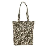 Leisure Fashion Leopard Print canvas schoudertas handtas (geel) - thumbnail