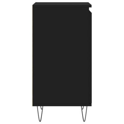 Dressoirs 2 st 40x35x70 cm bewerkt hout zwart