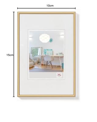 walther+ design KV015G Wissellijst Papierformaat: 10 x 15 cm Goud