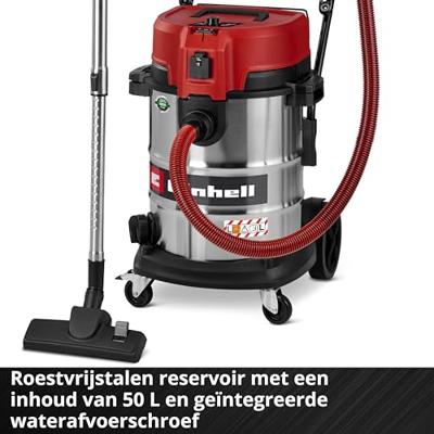 Einhell TE-VC 5090 SACL 2347450 Nat- en droogzuiger 50 l Stofklasse L gecertificeerd Einhell TE-VC 5090 SACL 2347450 Nat- en droogzuiger 50 l Stofklasse L gecertificeerd