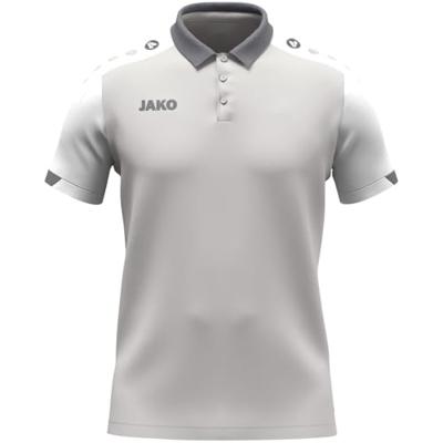 JAKO 6370K Polo Dynamic Kids - Lichtgrijs/Wit/Grijs - 164