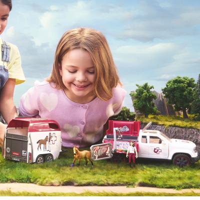 Schleich 42704 Mobile Vet With Trailer - thumbnail