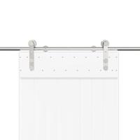 VidaXL Schuifdeur onderdelenset 183 cm roestvrij staal zilverkleurig - thumbnail