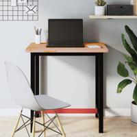 VidaXL Werkbank 80x55x81,5 cm massief beukenhout en metaal - thumbnail