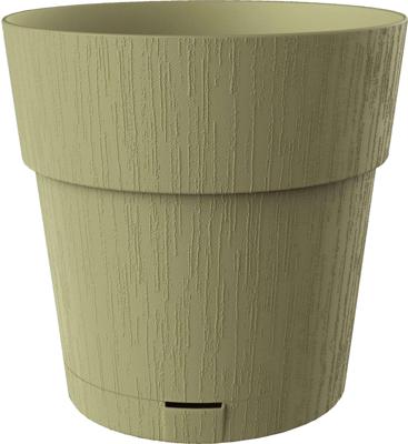 STEFANPLAST ETHICA Bloempot - 2 L - 40 x h39 cm - Met waterreservoir - Olijfgroen