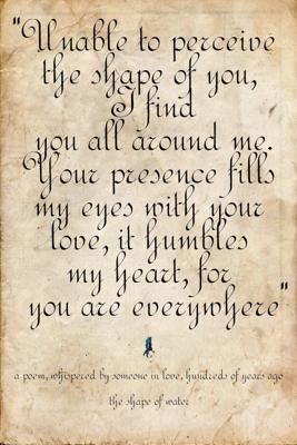 Poster - The Shape of water 1, Verklaring van Liefde, Premium Print