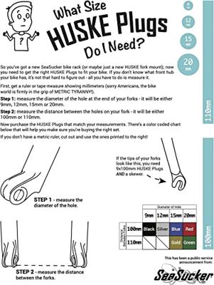 SeaSucker HUSKE Thru-Axle Plugs 20 x 110mm