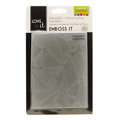 Vaessen Creative • love it embossing folder grafische lijnen