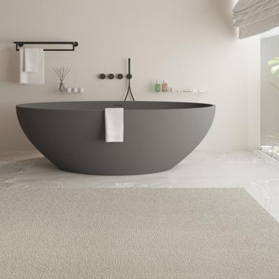 Ligbad Vrijstaand Ideavit Solidellipse-DG 180x88x55 cm Solid Surface Mat Grijs Ligbad Vrijstaand Ideavit Solidellipse-DG 180x88x55 cm Solid Surface Mat Grijs