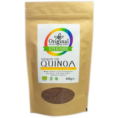 Original Superfoods Biologische Quinoa Rood 400 Gram Original Superfoods Biologische Quinoa Rood 400 Gram