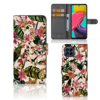 Samsung Galaxy M53 Hoesje Flowers - thumbnail