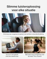 Belkin SoundForm Rhythm Oordopjes Draadloos, Oortjes met microfoon, snelladen via USB-C, 28 uur batterijduur, Waterdicht (IPX5), Bluetooth Earbuds voor o.a. iPhone, iPad, Galaxy, Pixel - Zwart - thumbnail
