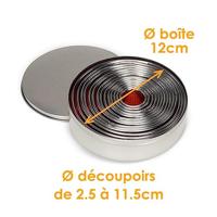 Patisse Set uitsteekvormen rvs 14 delig - thumbnail