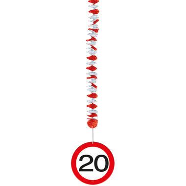 20 Jaar Verkeersbord Hangdecoratie - 3 stuks