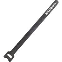 VOLTCRAFT Klett Kabelbinder 200mm Klittenband kabelbinder 200 mm (l x b) 200 mm x 12 mm Dark grey - thumbnail