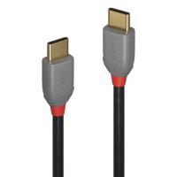 LINDY 36872 2 m USB 2.0 type C kabel 3A, antraciet - thumbnail