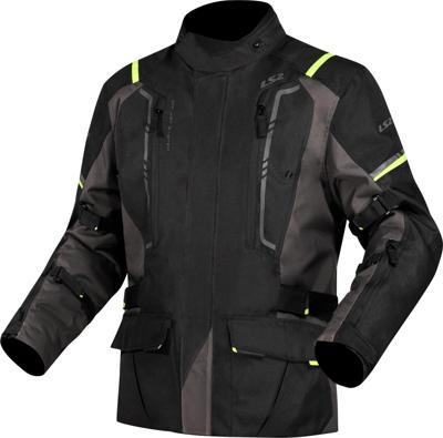 LS2 jas "narvik jacket narvik men black/grey/neon yellow 3x