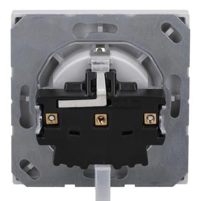 Jung LS1520LG Wandcontactdoos met randaarde Inzetstuk 1-voudig Grijs 1 stuk(s)