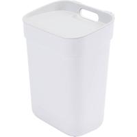 Curver ready to collect prullenbak GFT 10 liter wit-lichtgrijs - thumbnail