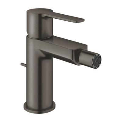 GROHE Lineare 1-gats bidetkraan s-size met waste brushed hard graphite 33848AL1