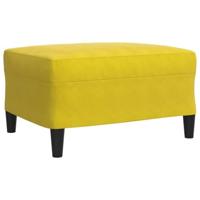 4-delige Loungeset met kussens en bolsters fluweel geel - thumbnail