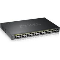 Zyxel GS2220-50HP-EU0101F netwerk-switch Managed L2 Gigabit Ethernet (10/100/1000) Zwart Power over - thumbnail