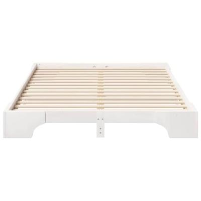 Bedframe Wit 140 x 210 cm Massief grenenhout Bedframe Wit 140 x 210 cm Massief grenenhout