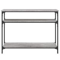 Wandtafel 100x29x75 cm bewerkt hout grijs sonoma eikenkleurig - thumbnail