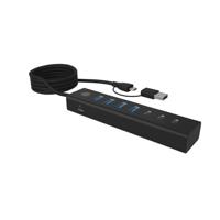 ICY BOX IB-HUB1737-C3 USB 3.2 Gen 1 (3.1 Gen 1) Type-C 5000 Mbit/s Zwart - thumbnail