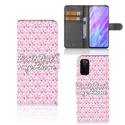 Samsung Galaxy S20 Portemonnee Hoesje Flowers Pink DTMP Samsung Galaxy S20 Portemonnee Hoesje Flowers Pink DTMP